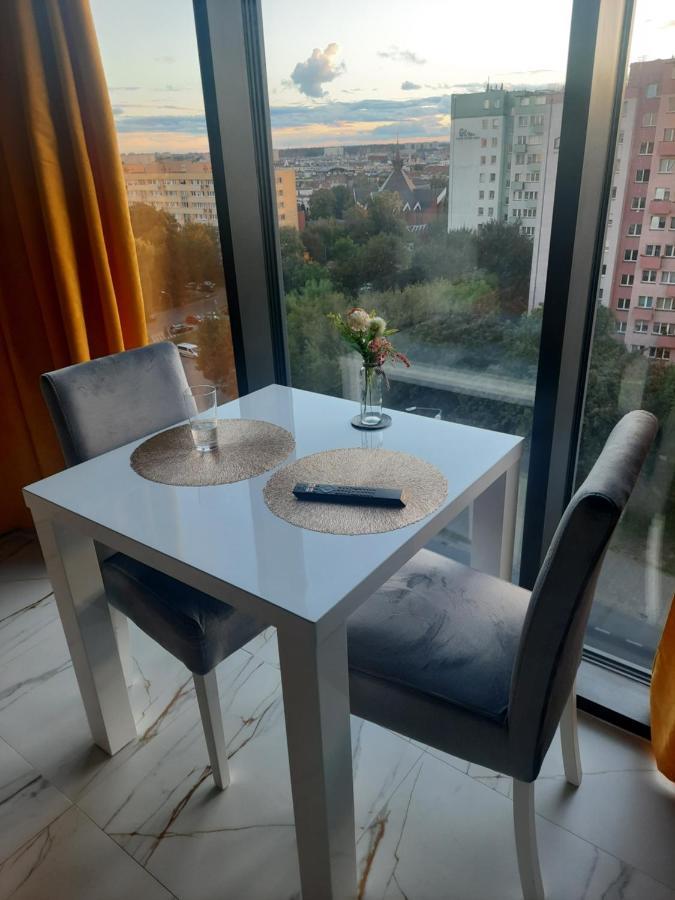 Hanza Tower Sunny Apartment Szczecin Dış mekan fotoğraf