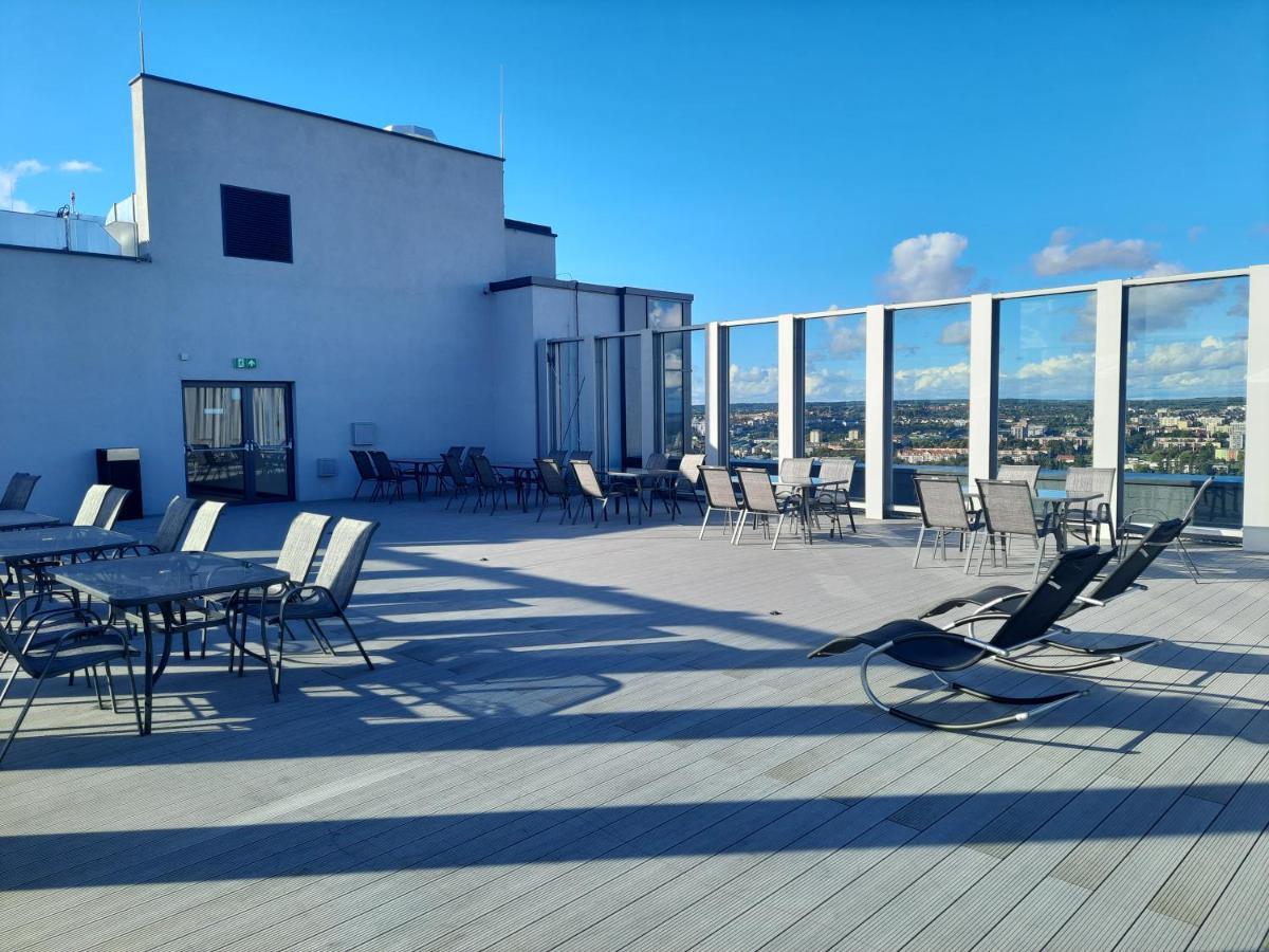 Hanza Tower Sunny Apartment Szczecin Dış mekan fotoğraf