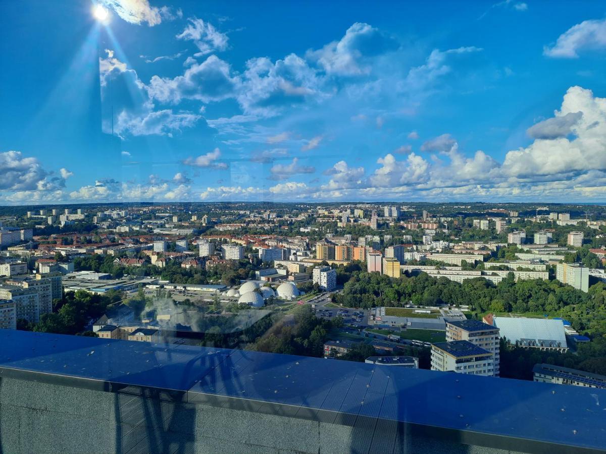 Hanza Tower Sunny Apartment Szczecin Dış mekan fotoğraf