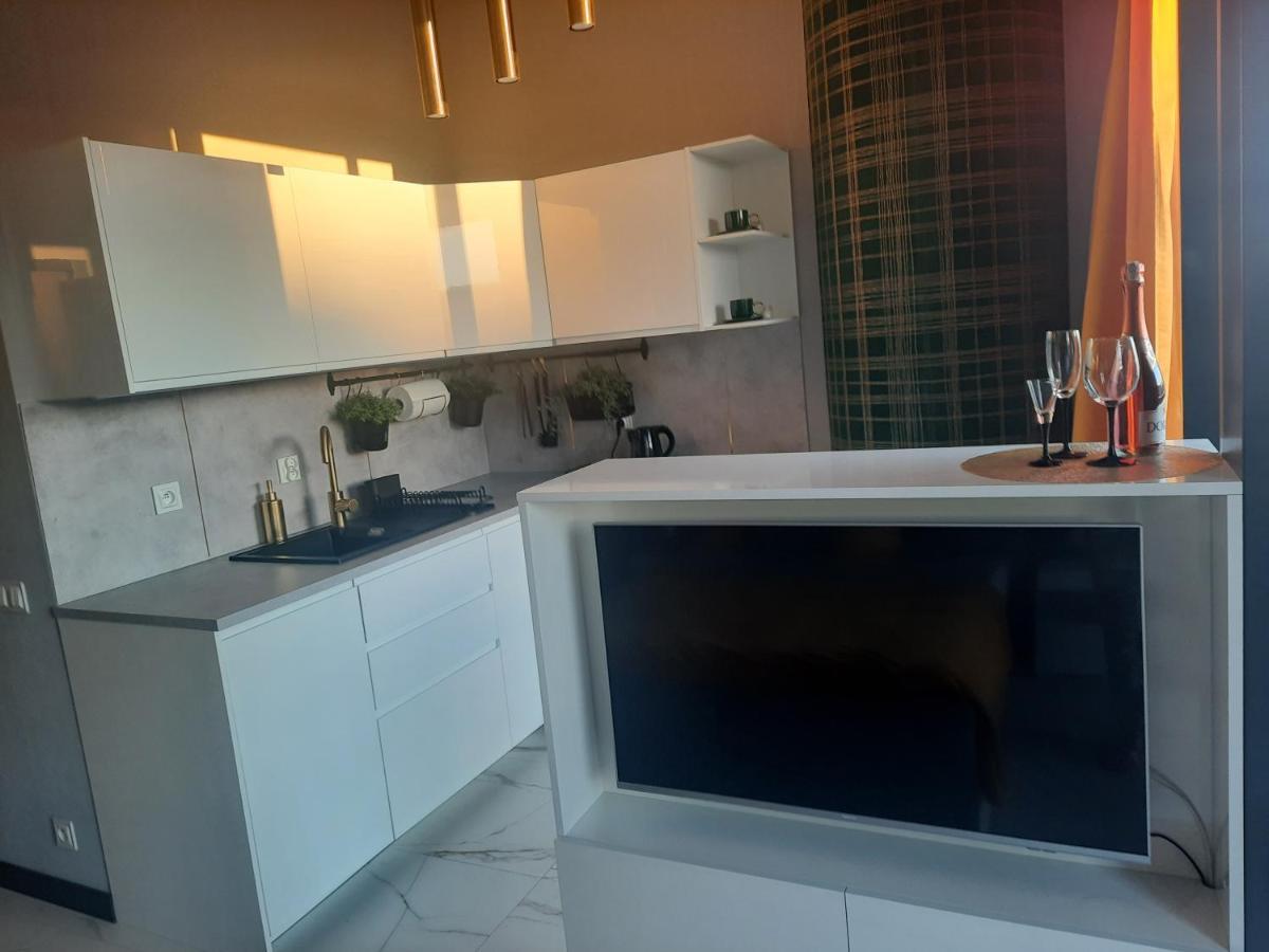 Hanza Tower Sunny Apartment Szczecin Dış mekan fotoğraf