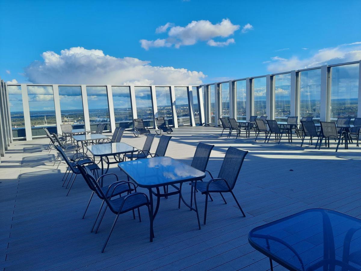 Hanza Tower Sunny Apartment Szczecin Dış mekan fotoğraf