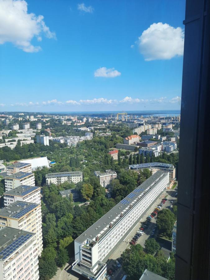 Hanza Tower Sunny Apartment Szczecin Dış mekan fotoğraf