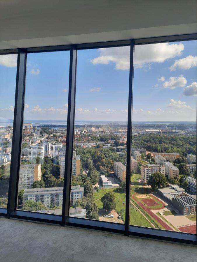Hanza Tower Sunny Apartment Szczecin Dış mekan fotoğraf