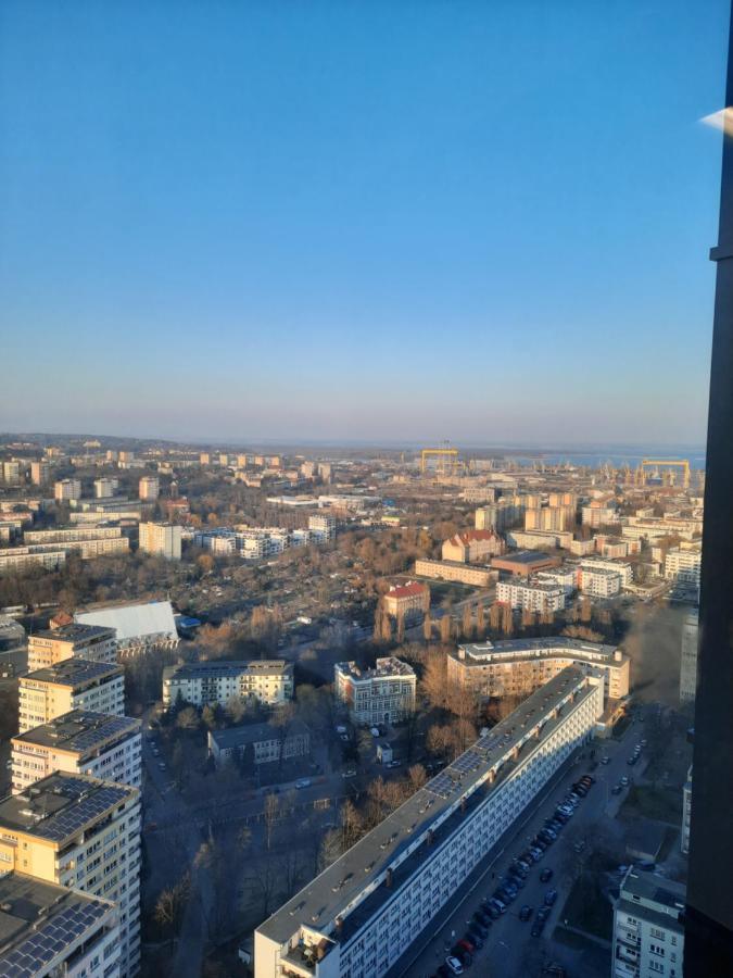Hanza Tower Sunny Apartment Szczecin Dış mekan fotoğraf